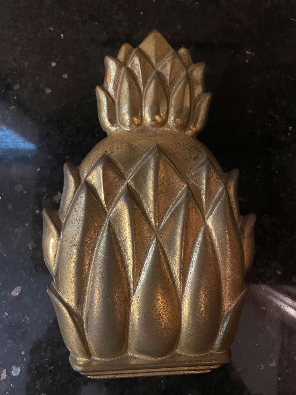 Heavy Vintage Brass Pineapple Door Knocker